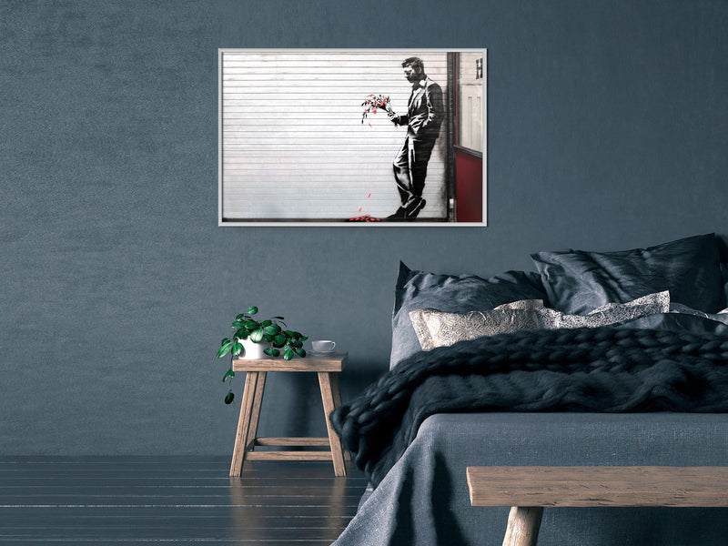 Poster - Banksy: Waiting in Vain  - wit
