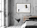 Poster - Banksy: Fridge Kite  - zwart passepartout