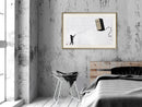 Poster - Banksy: Fridge Kite  - goud passepartout