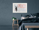 Poster - Banksy: Tox  - wit passepartout