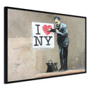 Poster - Banksy: I Heart NY  - zwart