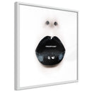 Poster - Black Lipstick (Square)  - wit