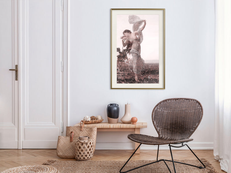 Poster - Dancing in the Field  - goud passepartout
