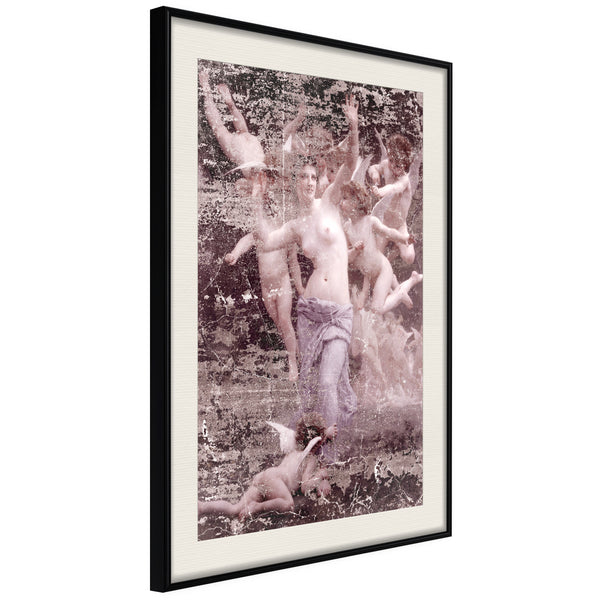 Poster - Angels in Love  - zwart passepartout