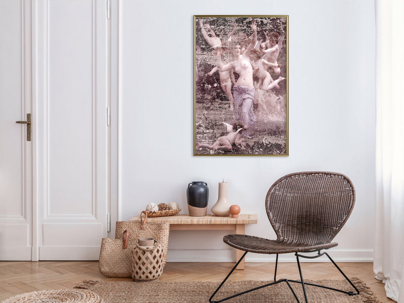 Poster - Angels in Love  - goud