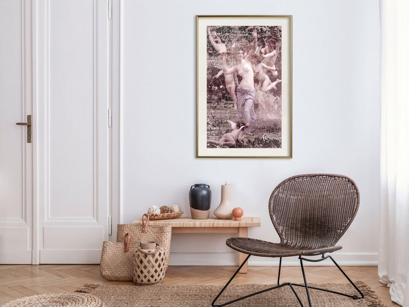Poster - Angels in Love  - goud passepartout