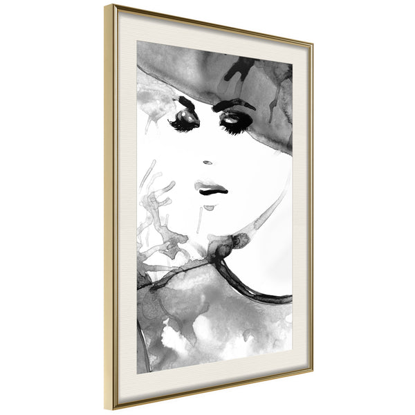 Poster - Class and Style  - goud passepartout