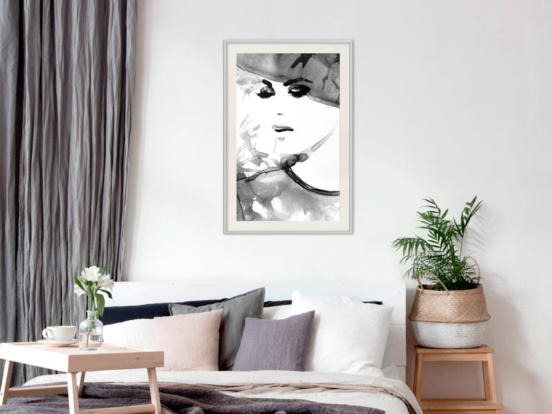 Poster - Class and Style  - wit passepartout