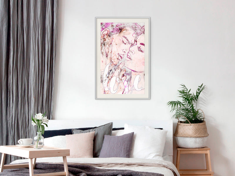Poster - Colourful Fascination  - wit passepartout
