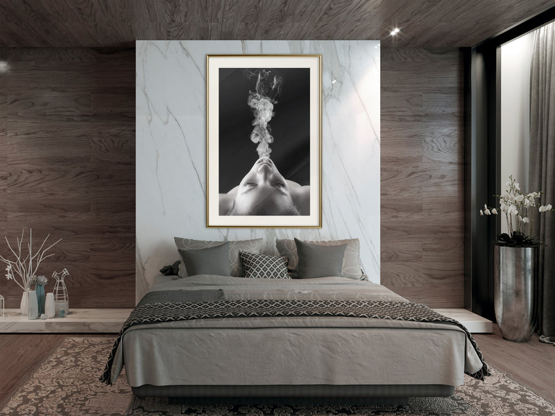 Poster - Feminine Coquetry  - goud passepartout