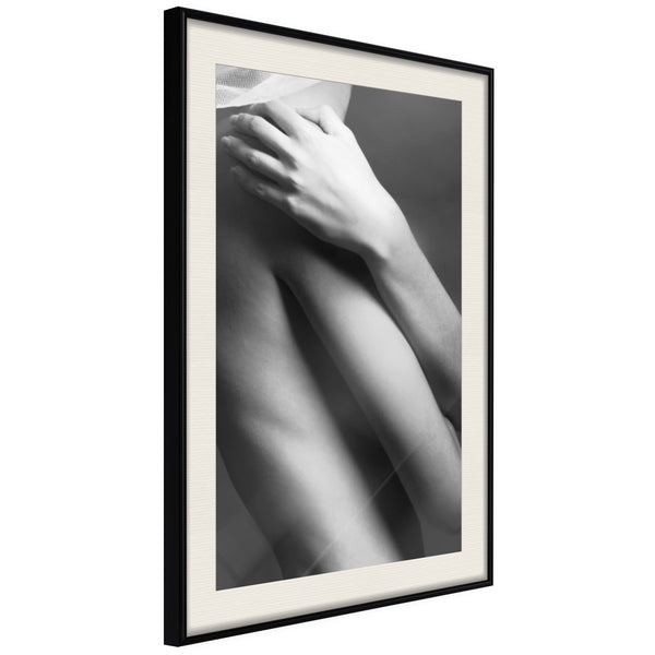 Poster - Touch  - zwart passepartout