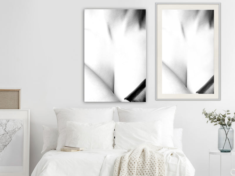 Poster - Charm  - wit passepartout