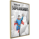 Poster - Superhero  - goud