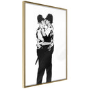 Poster - Banksy: Kissing Coppers I  - goud