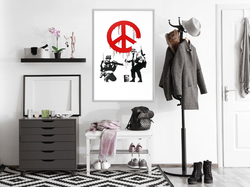 Poster - Banksy: CND Soldiers I  - wit
