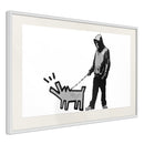Poster - Banksy: Choose Your Weapon  - wit passepartout