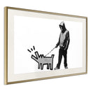 Poster - Banksy: Choose Your Weapon  - goud passepartout