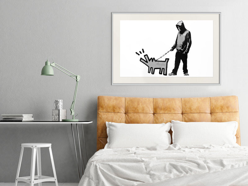 Poster - Banksy: Choose Your Weapon  - wit passepartout