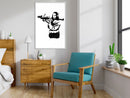 Poster - Banksy: Mona Lisa with Bazooka II  - wit
