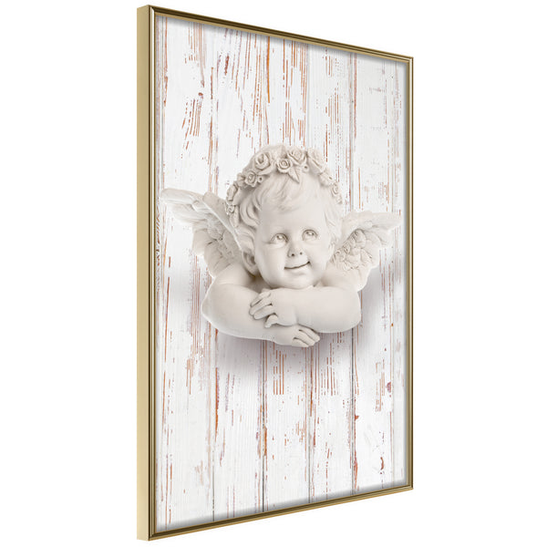 Poster - Happy Thought  - goud