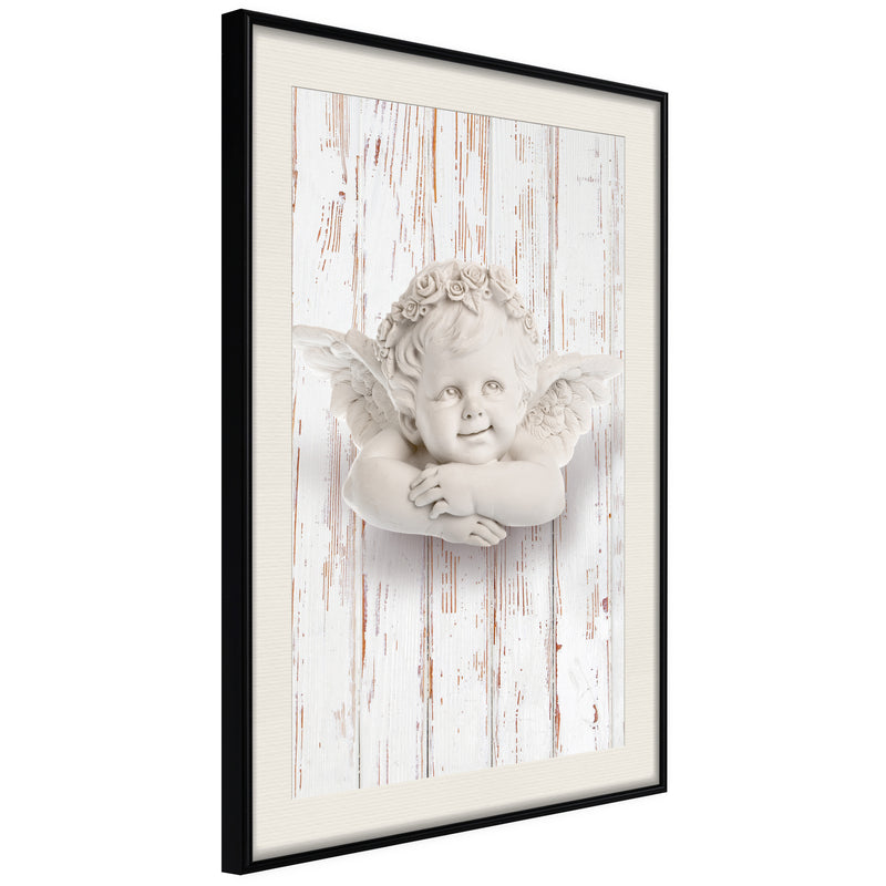 Poster - Happy Thought  - zwart passepartout