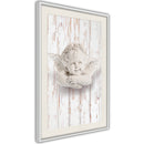 Poster - Happy Thought  - wit passepartout