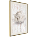 Poster - Happy Thought  - goud passepartout