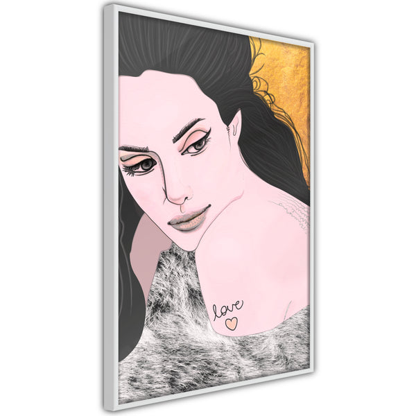 Poster - Love Tattoo  - wit