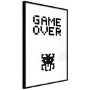 Poster - Game Over  - zwart