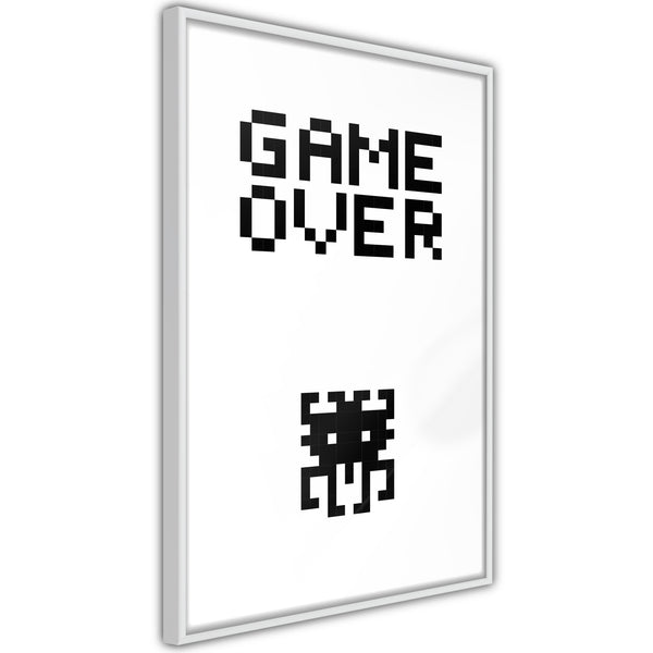 Poster - Game Over  - wit