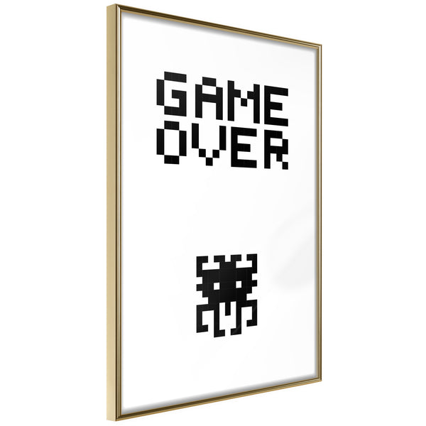 Poster - Game Over  - goud