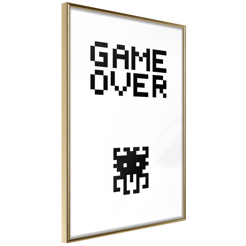Poster - Game Over  - goud