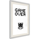 Poster - Game Over  - wit passepartout