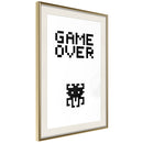 Poster - Game Over  - goud passepartout