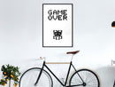 Poster - Game Over  - zwart