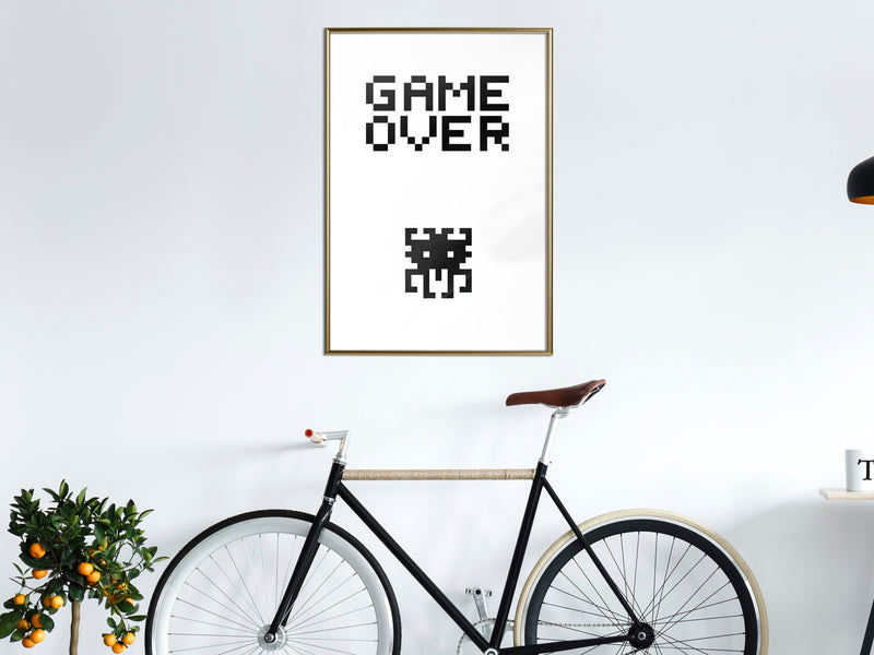 Poster - Game Over  - goud