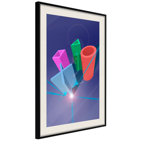 Poster - Let's Play!  - zwart passepartout