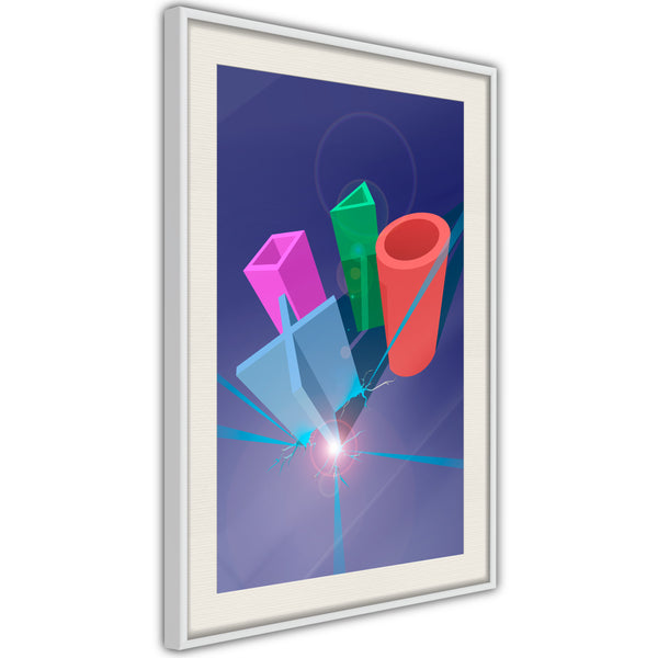 Poster - Let's Play!  - wit passepartout