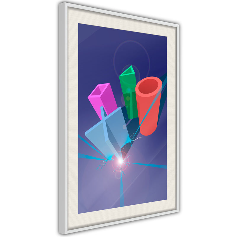 Poster - Let's Play!  - wit passepartout
