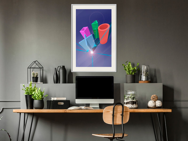 Poster - Let's Play!  - wit passepartout