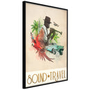 Poster - Exotic Travel  - zwart