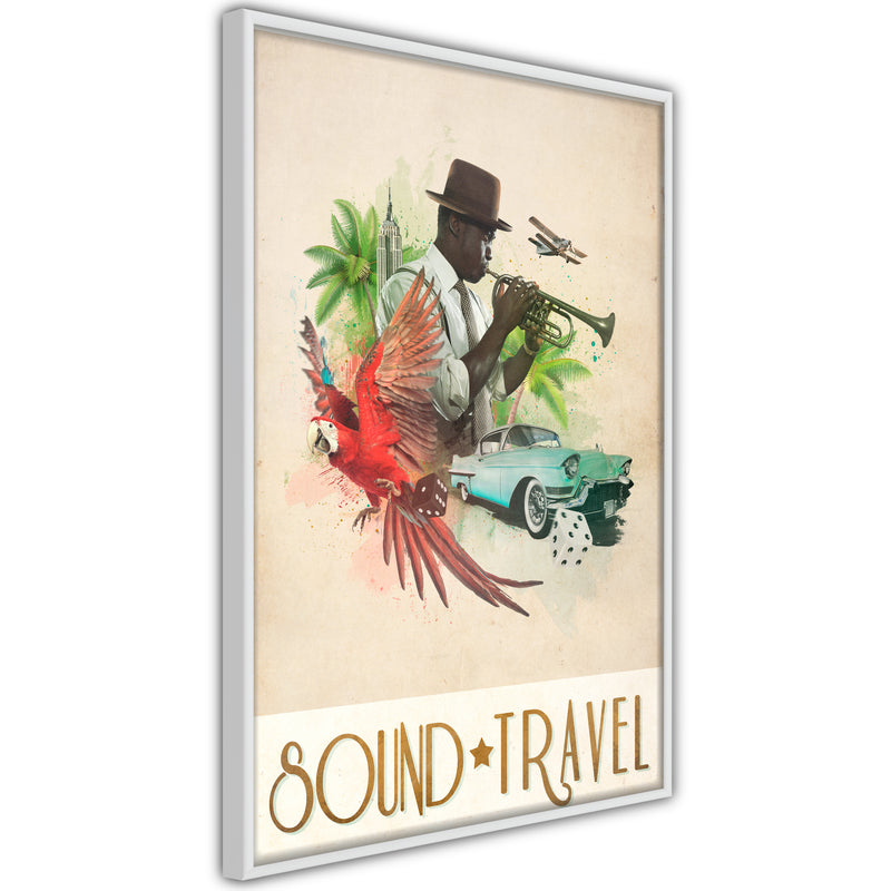 Poster - Exotic Travel  - wit