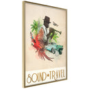 Poster - Exotic Travel  - goud