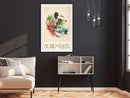 Poster - Exotic Travel  - zwart passepartout