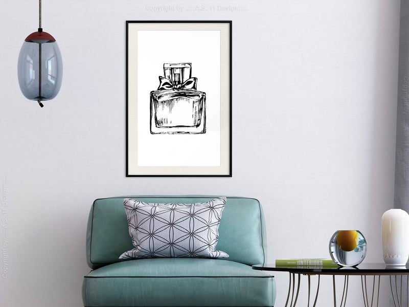 Poster - Vial  - zwart passepartout