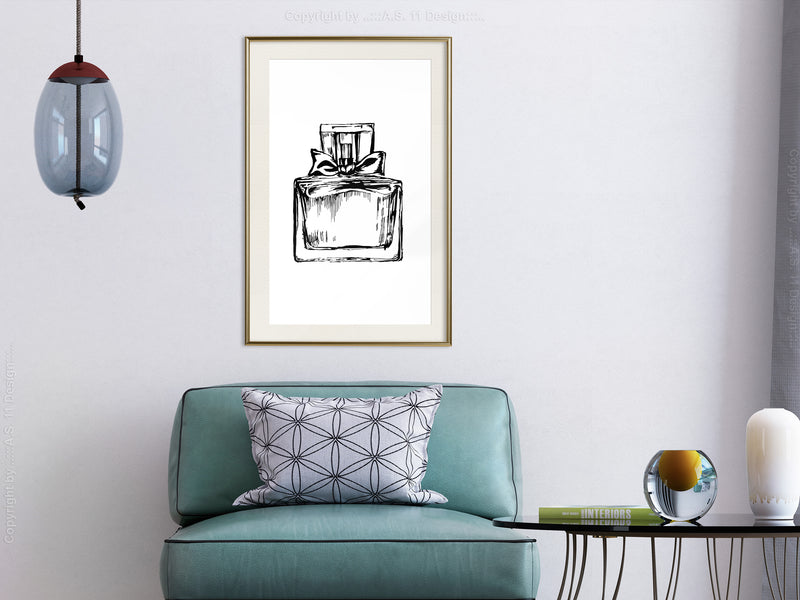 Poster - Vial  - goud passepartout