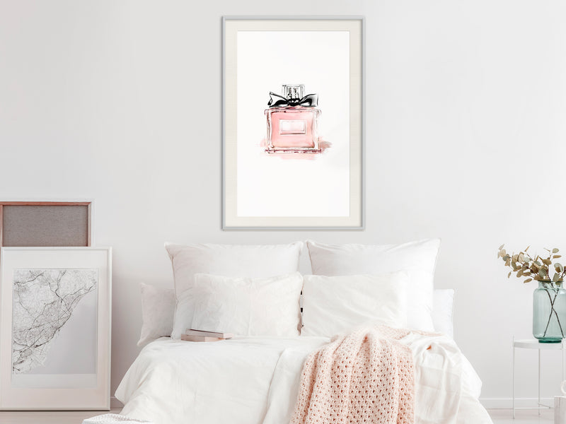 Poster - Pink Scent  - wit passepartout