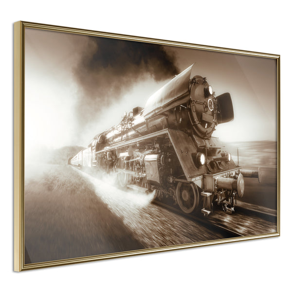 Poster - Steam and Steel  - goud