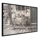 Poster - Old Bicycle  - zwart