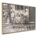 Poster - Old Bicycle  - goud